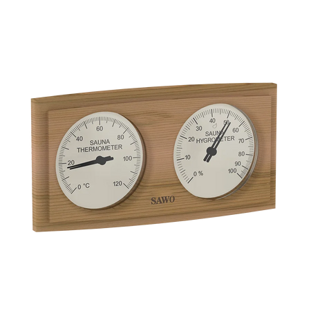 Sawo Thermo-Hygrometer Curved Rectangle Zeder 271-THD