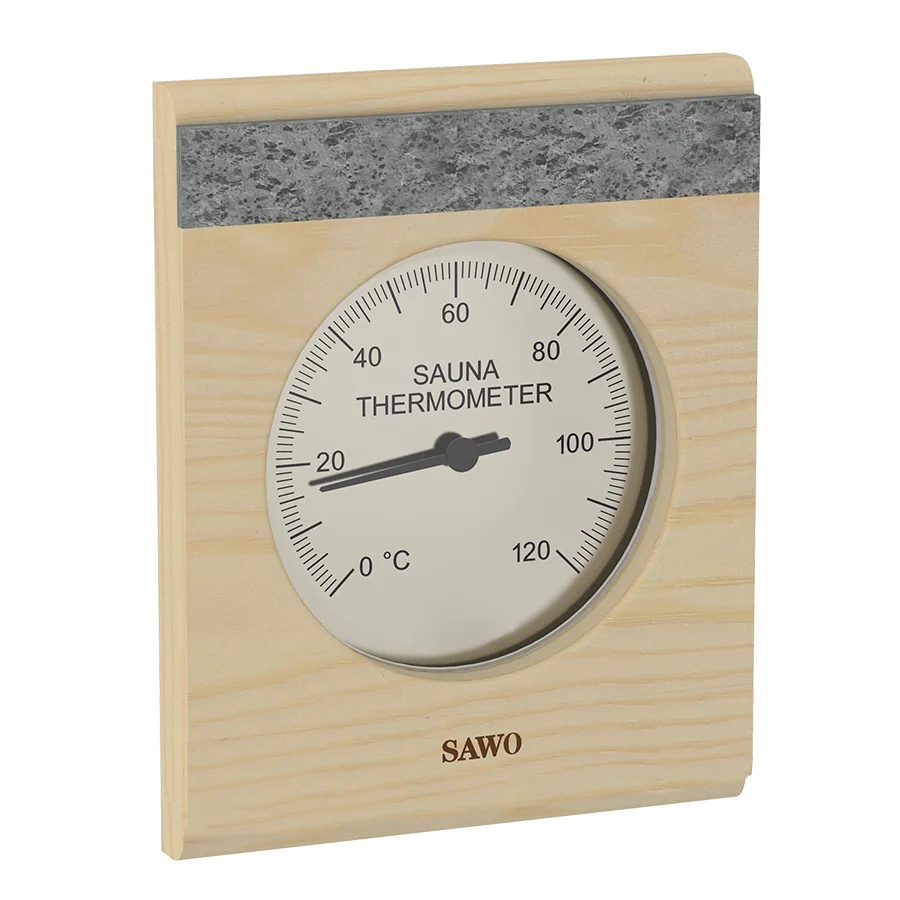 Sawo Saunathermometer mit 2 Specksteinen Hemlock 280-TRH