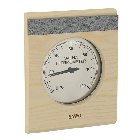 Sawo Saunathermometer mit 2 Specksteinen Hemlock 280-TRH