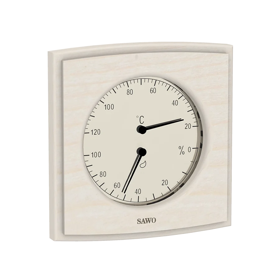 Sawo Thermo-Hygrometer Curved Square Espe 285-THA