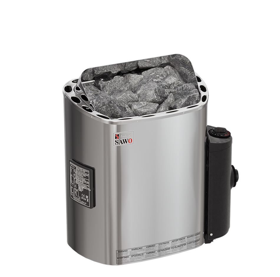 Sawo Scandia | Sauna Elektroofen mit integrierter Steuerung und Timer | 4,5 kW / 6 kW / 9 kW