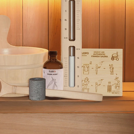 Sawo Saunaregeln Holzschild in der Sauna