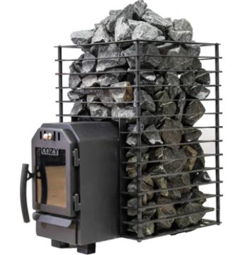 Cozy 12 Quattro TW | außenbefeuerter Saunaofen Holz mit BimSchV 2 | 11,5 kW