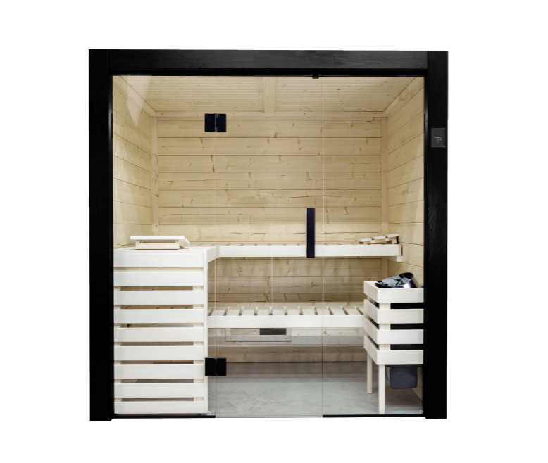 Harvia Family Large | Fichtenholz Innensauna Bausatz | 196 x 189 x 204 cm (B/T/H)