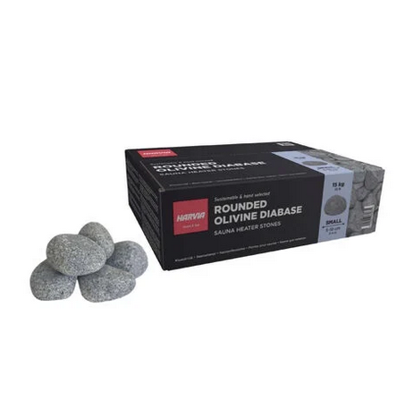 Harvia Saunasteine rund 15 / 20 kg | 5 - 10 cm / 10 - 15 cm | R-991 / R-995