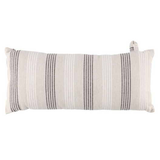 4 Living Collection Sauna-Kissen Stripe Braun/Weiß 50×22 cm