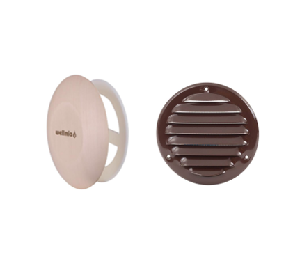 wellmia® L+ | Lüftungsschieber System zweiteilig Sauna Zuluft/Abluft