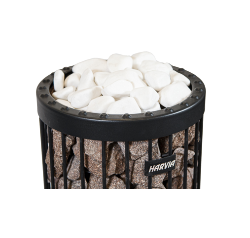 Harvia Dekosteine gerundet weiß / roter Granit 10 kg | 5 - 10 cm | AC4000 / AC5000