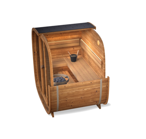 Leil® Dice Pocket | Gartensauna aus Thermoholz |  219 x 166 x 220 cm (B/T/H)