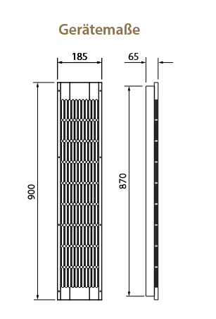 EOS IRS 35 RHK (lang) | Infrarotstrahler für Wäremkabinen