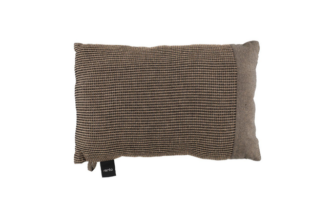 rento Kenno XL | Saunakissen 50 x 33 cm Beige/Schwarz