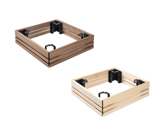 Harvia Virta Schutzreling 4-Seitig versch. Modelle | Linde / Walnuss