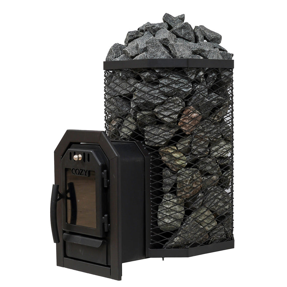 Cozy 12 TW | außenbefeuerter Saunaofen Holz mit BimSchV 2 | 11,5 kW