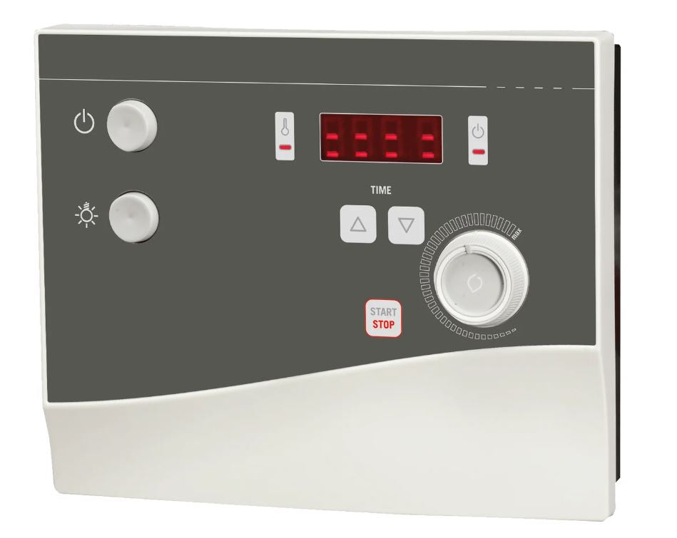 Harvia Vega E | Elektro Saunaofen Set mit sentiotec K4 Next Saunasteuerung + Saunasteine | 4,5 kW / 6 kW / 8 kW / 9 kW