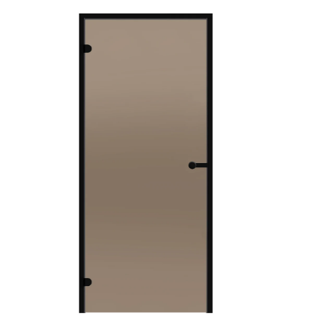 Harvia Saunatür Black | Rahmen aus Aluminium oder Holz | Verschiedene Glasvarianten und Größen