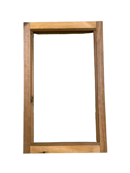 wellmia® Saunafenster┃Fenster aus Thermoholz festverglast und öffnend┃57x35 cm