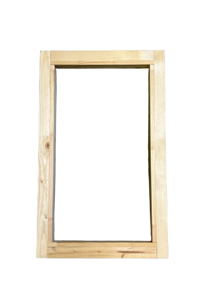 wellmia® Saunafenster┃Fenster aus Fichte festverglast und öffnend┃57x35 cm