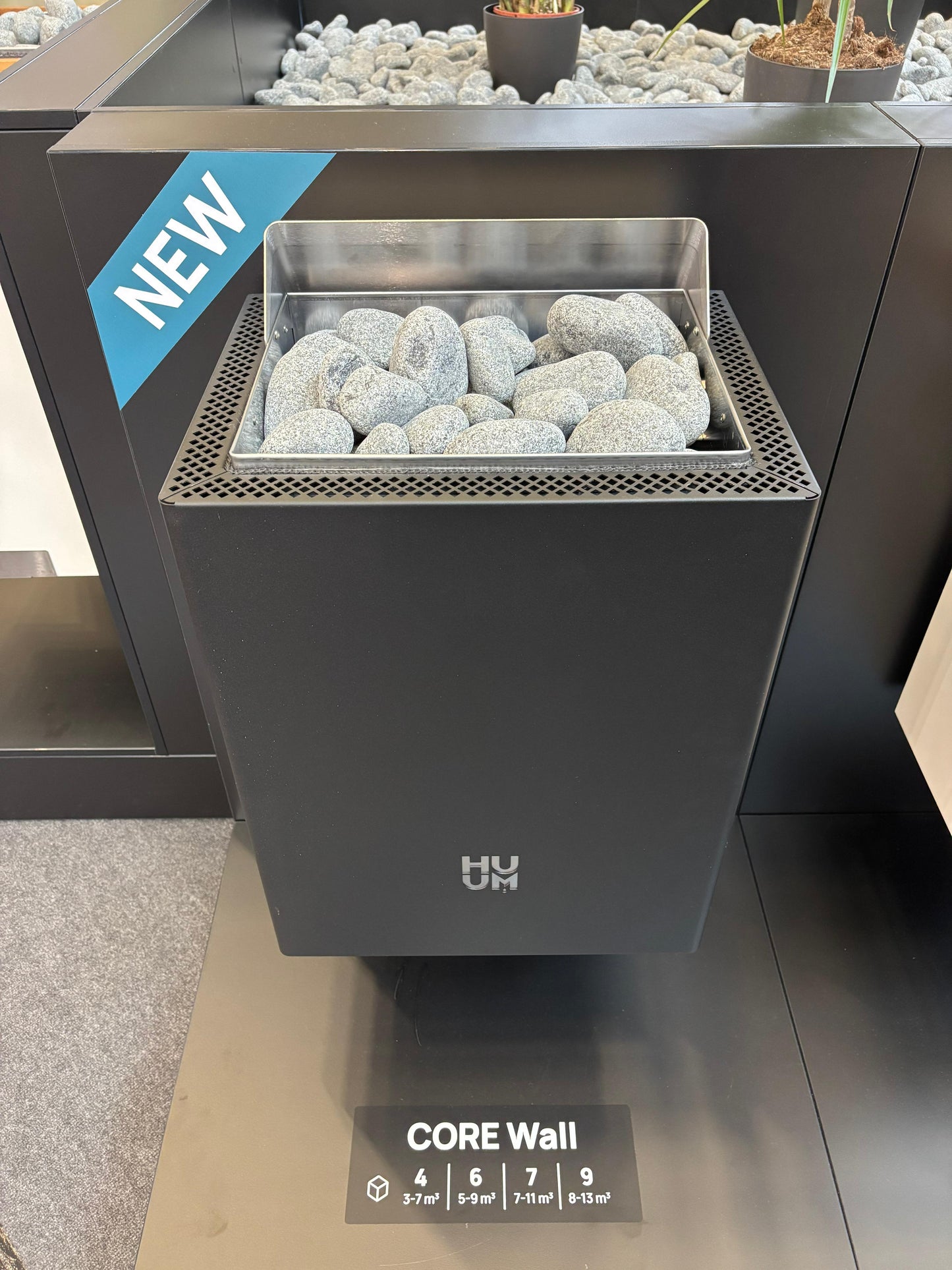 Huum Core Wall | Sauna Elektroofen benötigt externe Steuerung | 4,5 kW / 6 kW / 7,5 kW / 9 kW