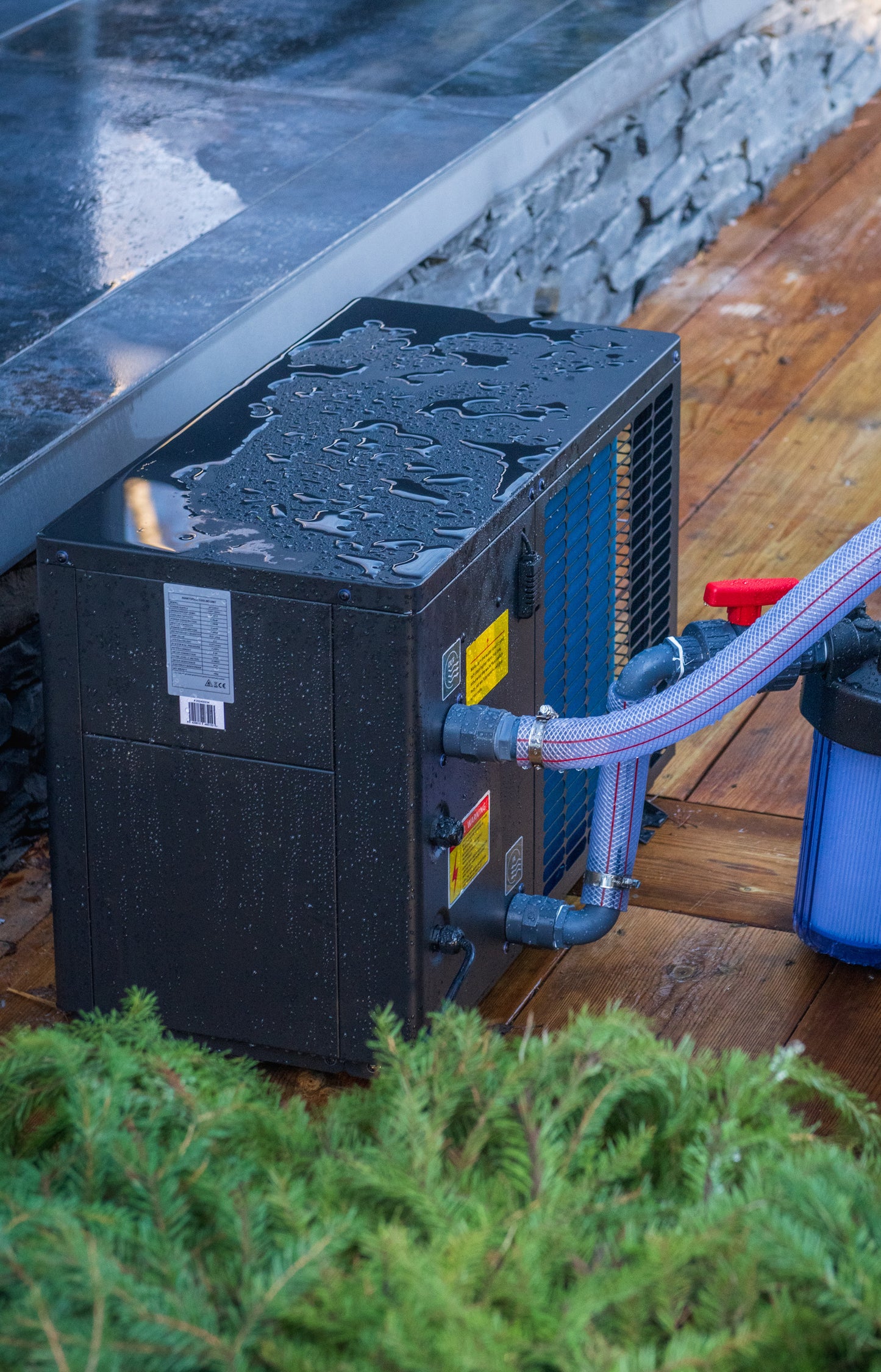 Kirami Annex Tiny S Dual | Badefassset mit Elektroofen | 170 cm / 5 kW