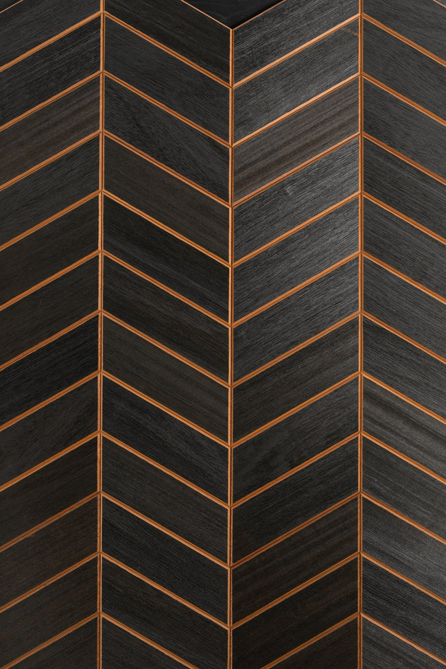 wellmia® Bermuda Thermo Black | Sauna Dekopaneel für die Wand und Decke | Thermo Abachiholz | 0,85 m2