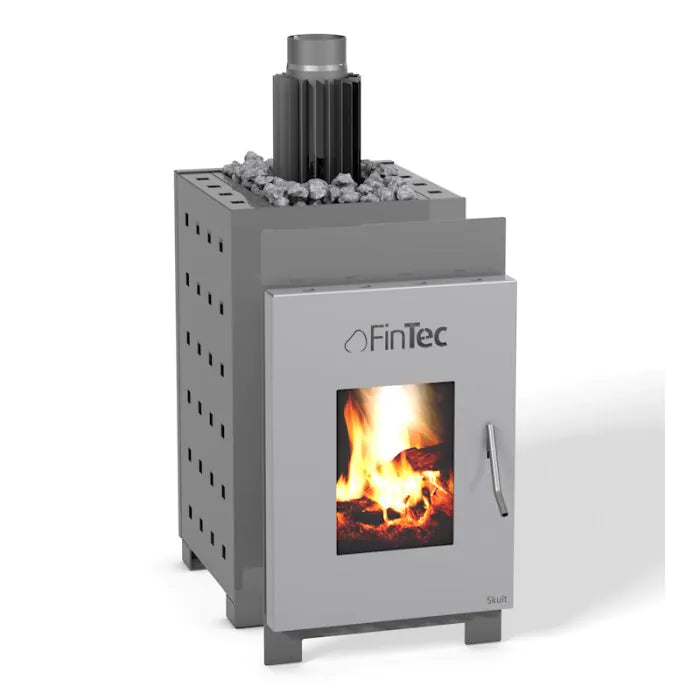 FinTec Skult MH | Saunaofen Holz mit BimSchV 2 außenbefeuert | 13.9 kW