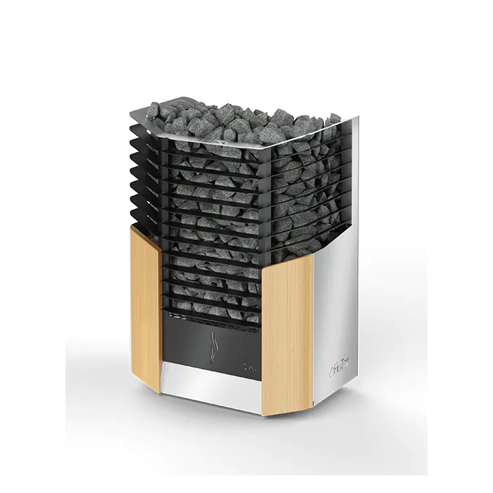 FinTec Svea | Finnischer Elektroofen für die Sauna | benötigt externe Steuerung | Edelstahl / Pulverbeschichtet | 6 / 9 / 10,5 kW