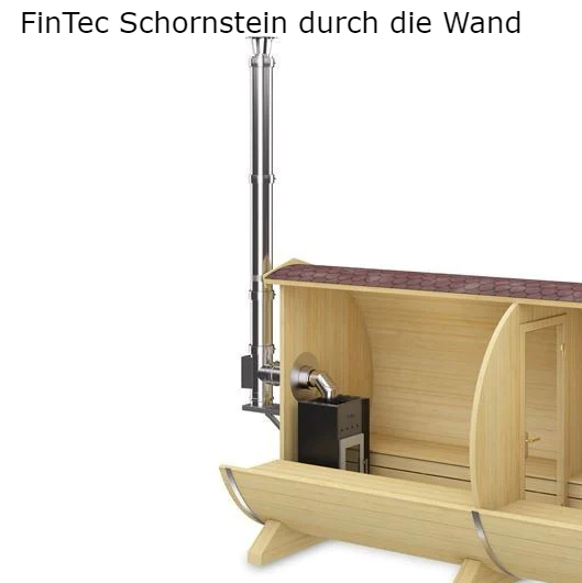 FinTec Leif MH  | Saunaholzofen Komplettset mit BimSchV Stufe 2 inkl. FinTec Schornsteinset nach Wahl und 180 kg Saunasteine | 11,8 kW