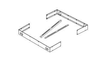 Halterungsset für Ofenreling Concept R