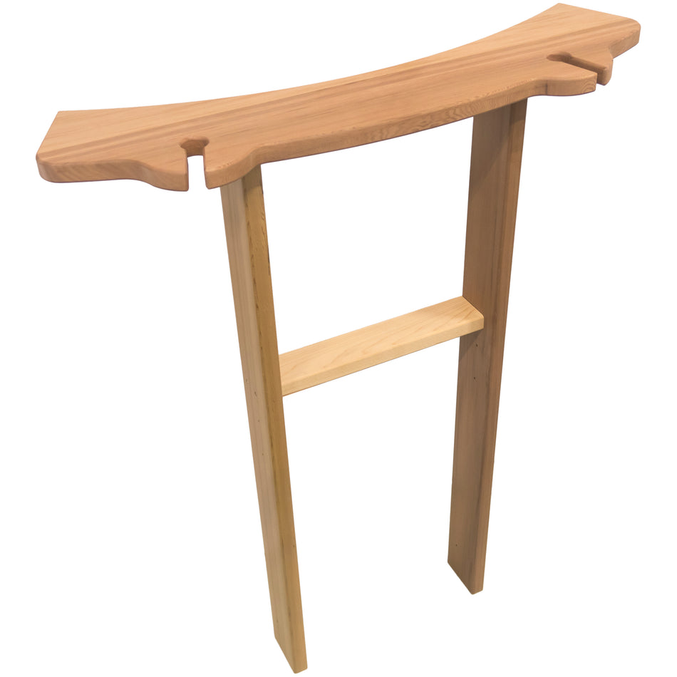 Kirami Holzablage Red Cedar mit Gestell für TUBE Ofen | KIR-2716