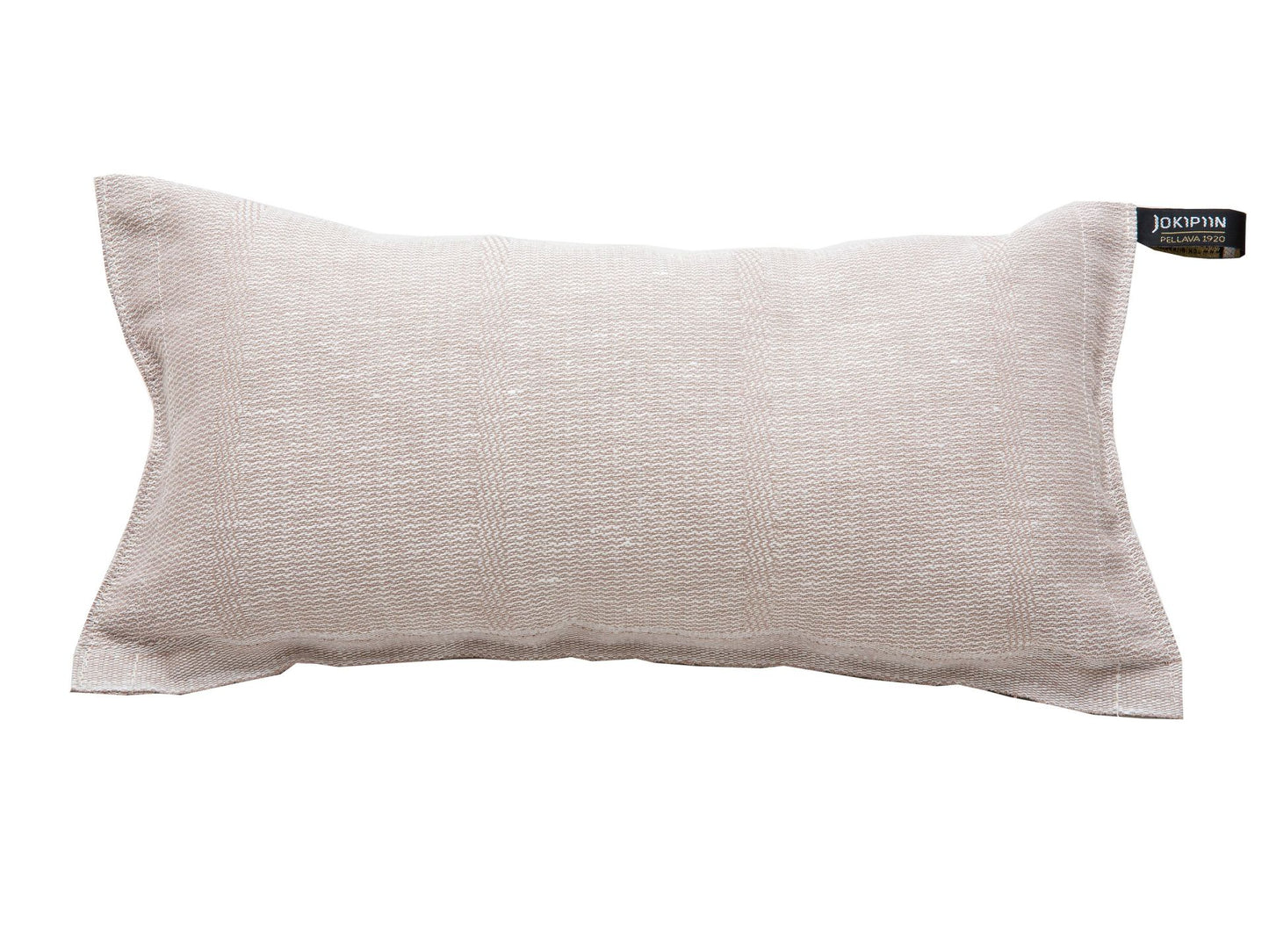 wellmia® by Jokipiin Laituri | Saunakissen aus Leinen-Baumwoll-Mix in weiss /beige | 22x40 cm