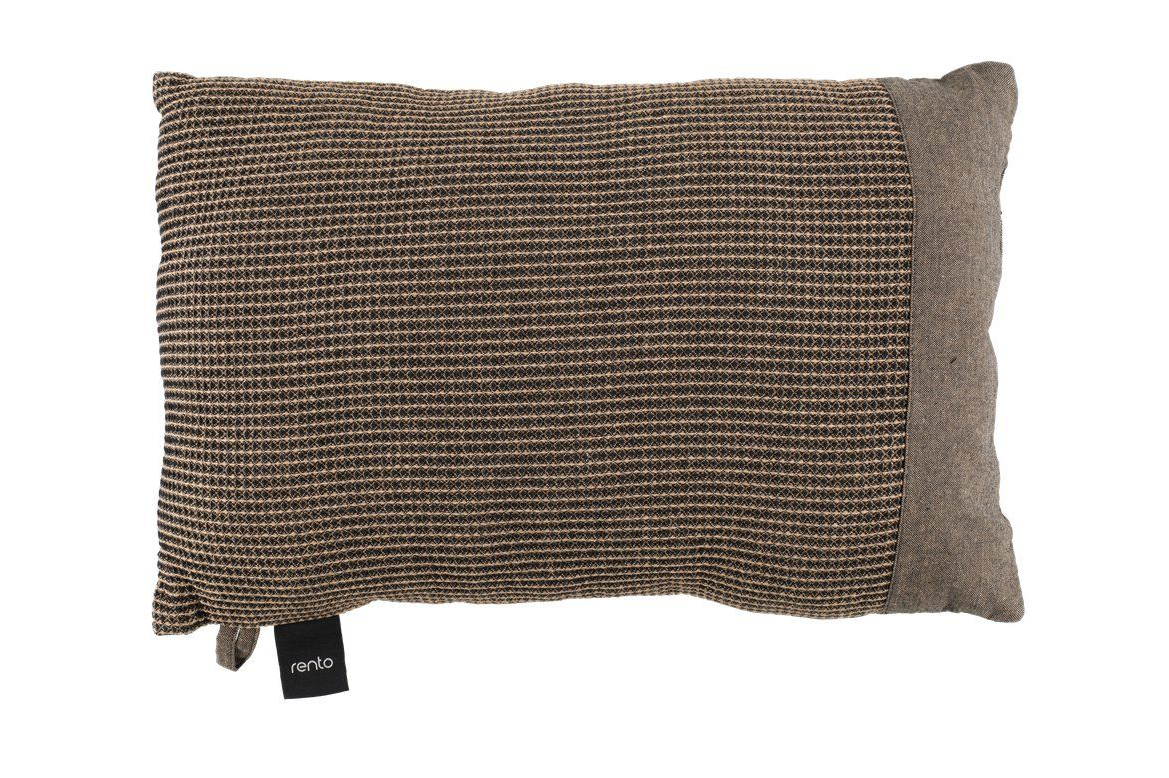 rento Kenno XL | Saunakissen 50 x 33 cm Beige/Schwarz
