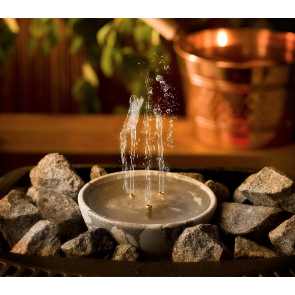 Hukka "Saunamaestro" | Design Springbrunnen aus Speckstein
