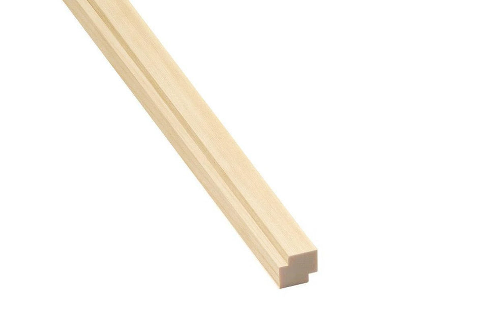 Thermory Eckleiste 2,40 Meter | Erle / Espe / Thermo Espe | 15 x 18 mm