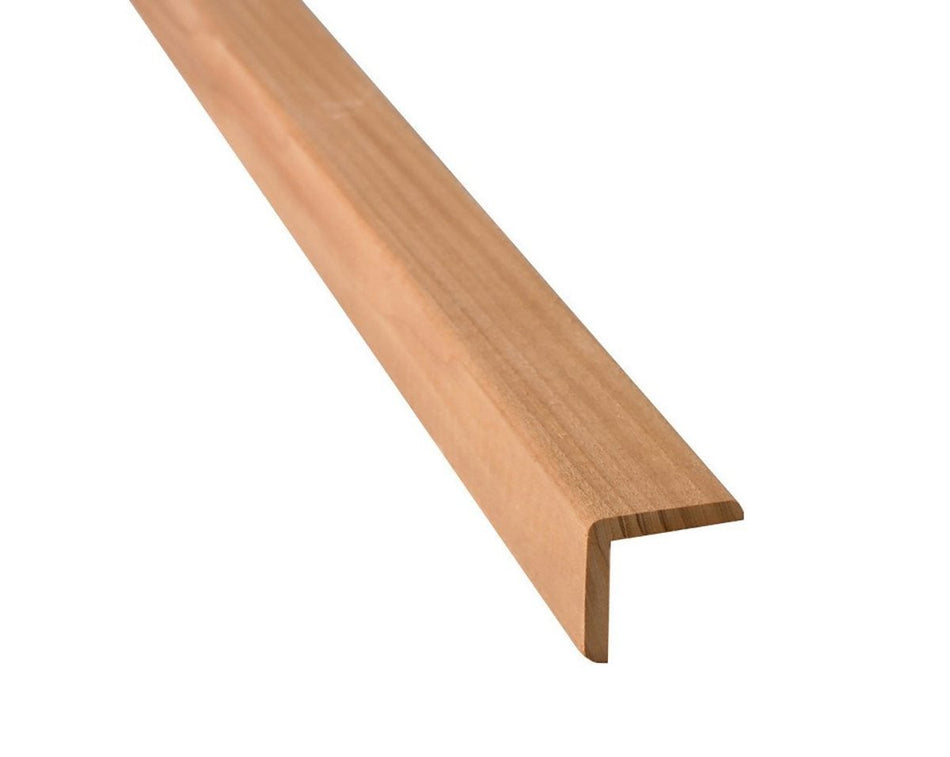 Thermory Winkelleiste 2,40 Meter | Erle / Espe / Thermo Espe | 28 x 28 mm