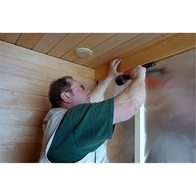 Eltete Dampfsperre | aluminiumbeschichtetes Isolierpapier 30m² | 1.25 x 24 (B x L)