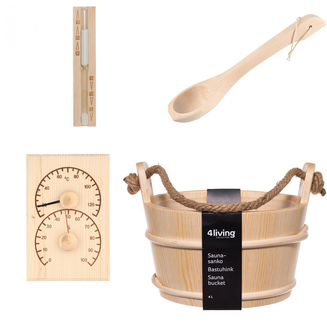 wellmia® Standard Sauna Zubehör Set