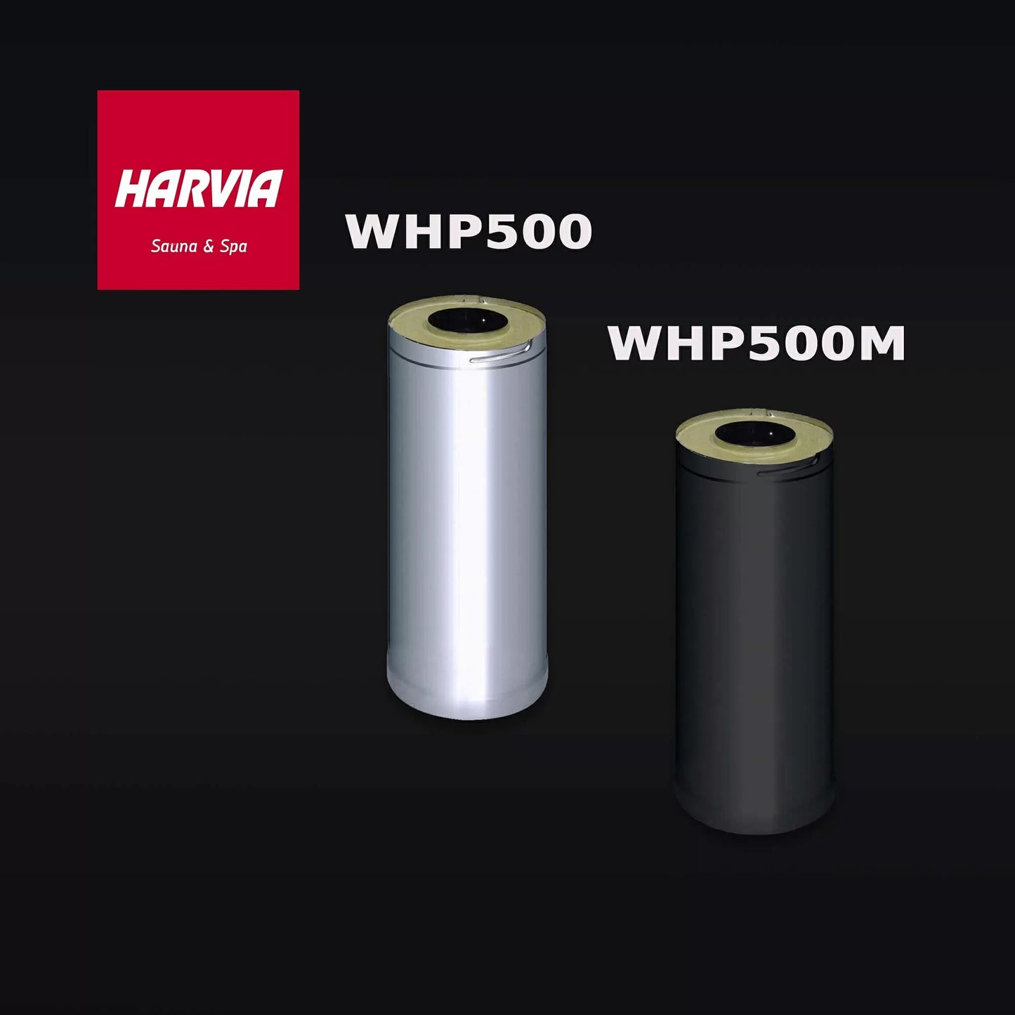 Harvia WHP500 / WHP500M | Verlängerungsrohr Edelstahl Verlängerungsstück für Harvia WHP1500 50 cm