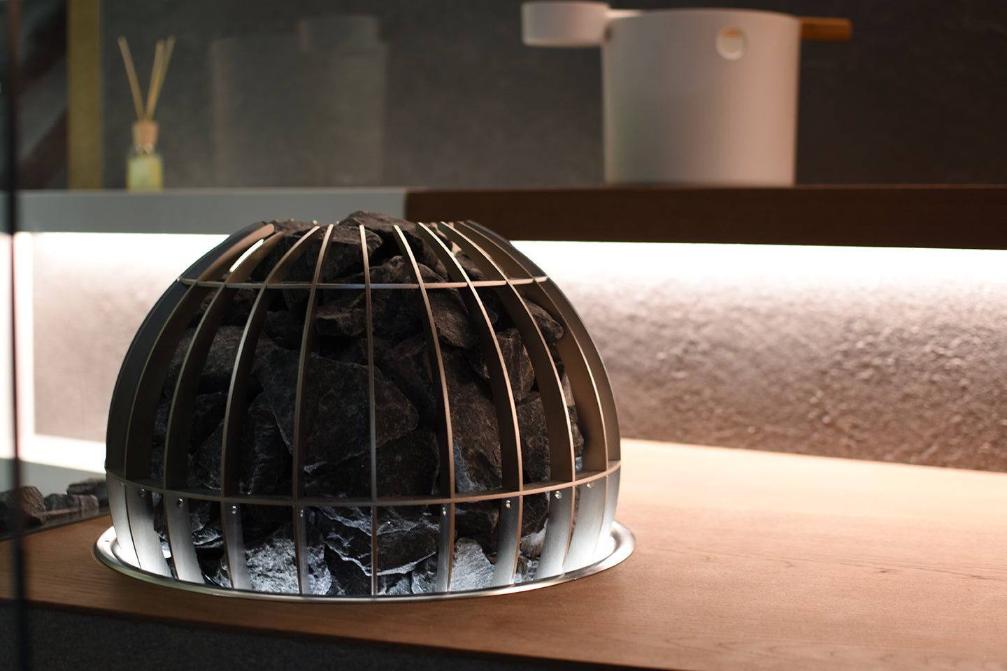 Harvia Globe | Elektro Saunaofen Komplettset inkl. 80 kg original wellmia® Saunasteine und Steuerung Harvia Xenio CX110 | 10,5 kW