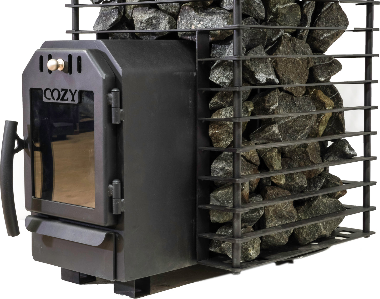 Cozy 12 Quattro TW | außenbefeuerter Saunaofen Holz mit BimSchV 2 | 11,5 kW
